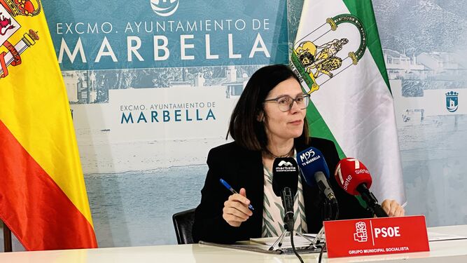 La portavoz del PSOE, Isabel Pérez.
