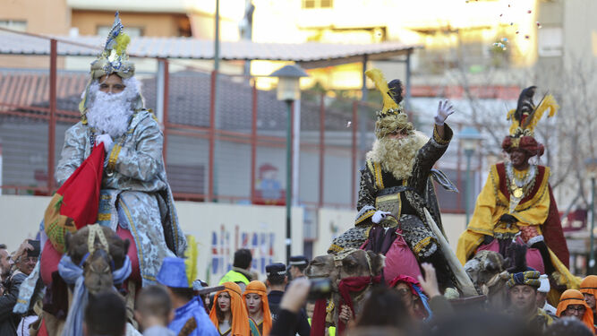 Cabalgata de Reyes en Cruz de Humilladero el año pasado.