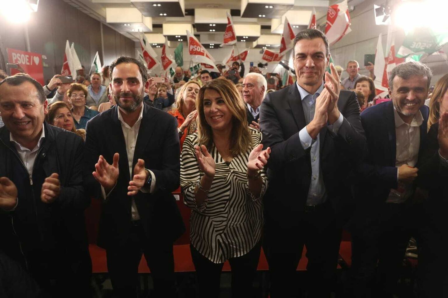 Resultado de imagen de Mitin en malaga 25 marzo PSOE