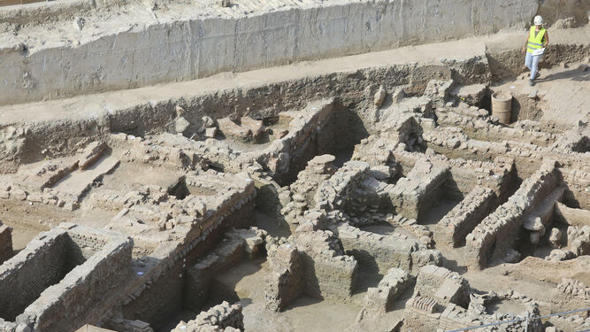 Las fotos de los restos arqueol&oacute;gicos en la obra del Metro de M&aacute;laga