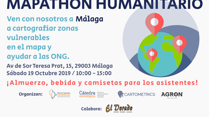 Cartel del evento Mapathon Humanitario.
